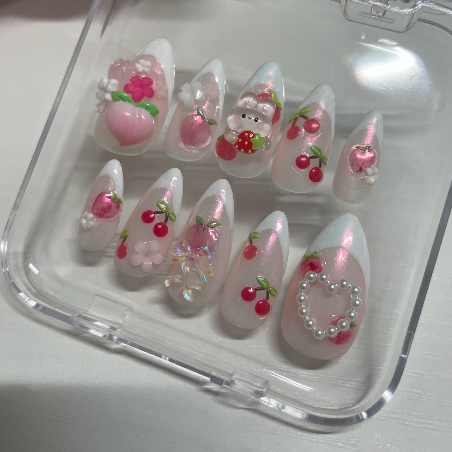 ✧Blushing Fruit✧ Press On Nails