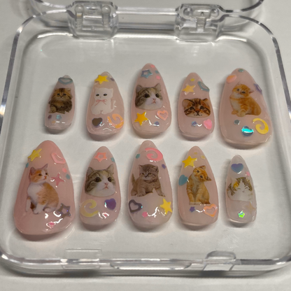 ✧Cutie Kitties✧ Press On Nails